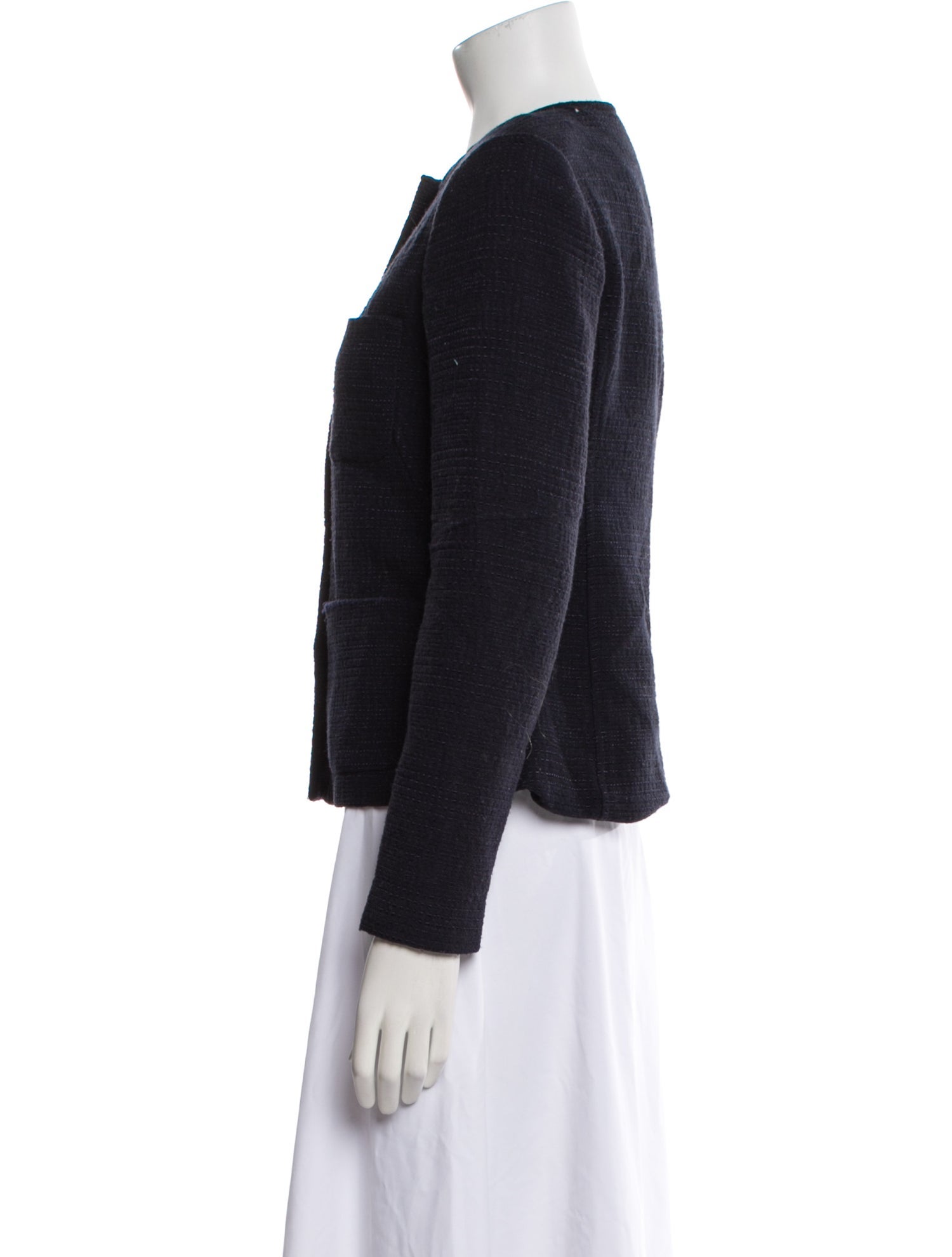 Vince Wool Tweed Pattern Jacket