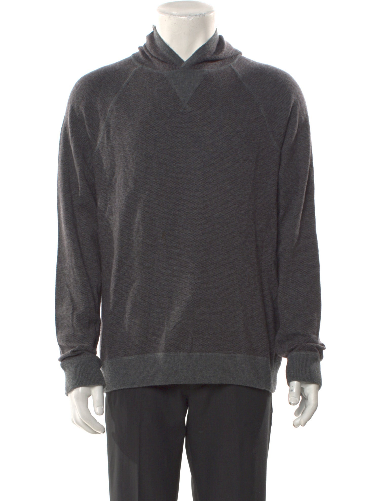 Vince Wool Crew Neck Polo Sweater