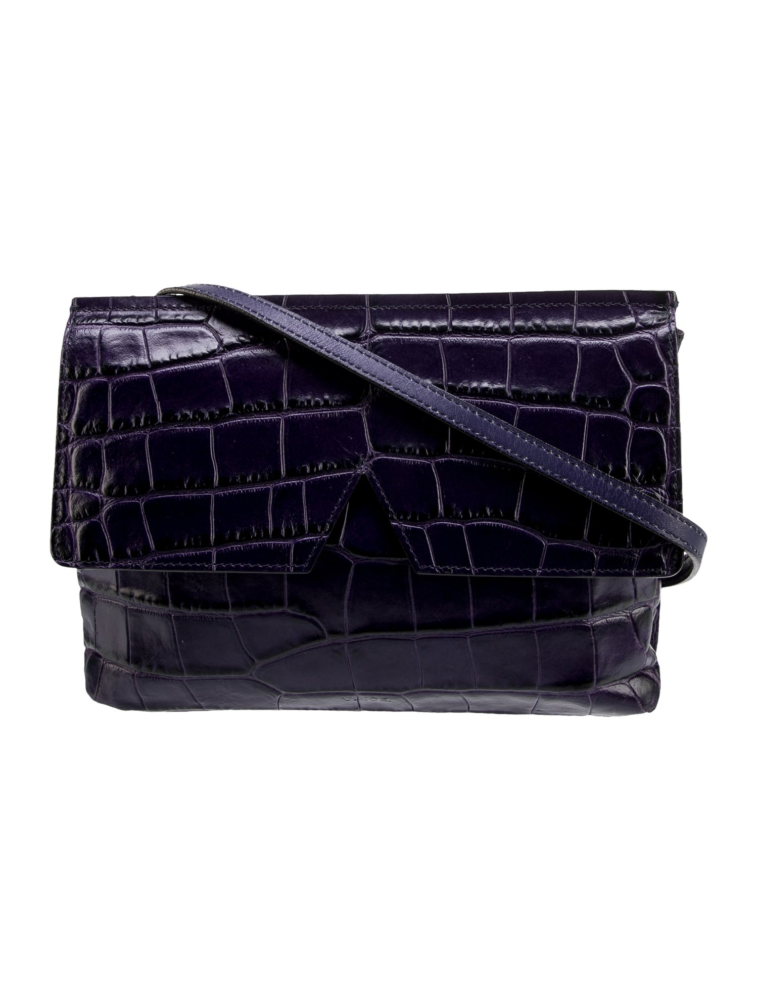 Vince Embossed Leather Crossbody Bag