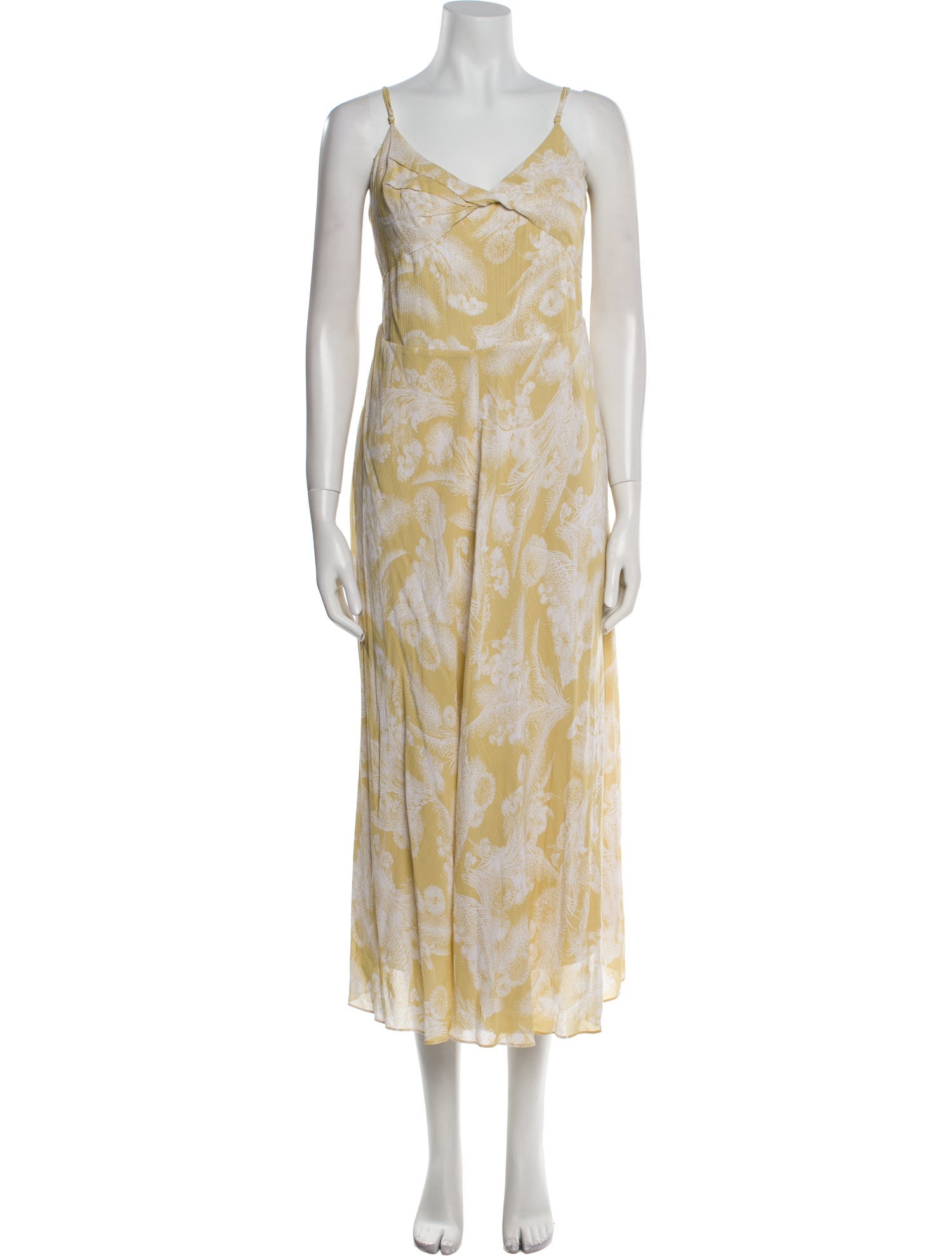 Vince Floral Print Long Dress