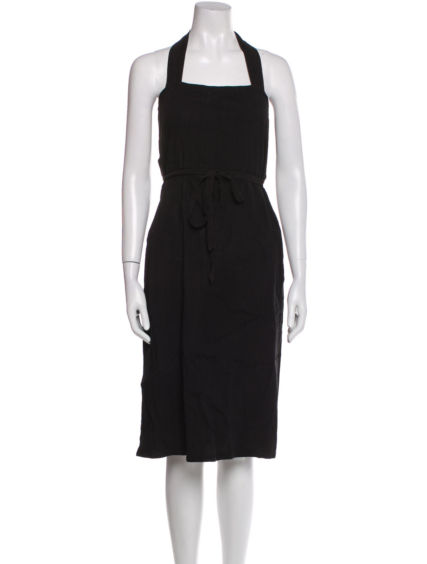 Vince Square Neckline Midi Length Dress