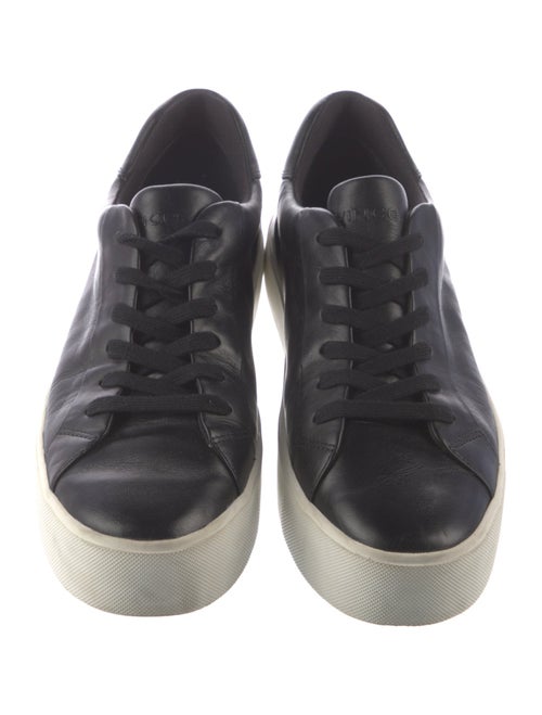 Vince Leather Printed Sneakers