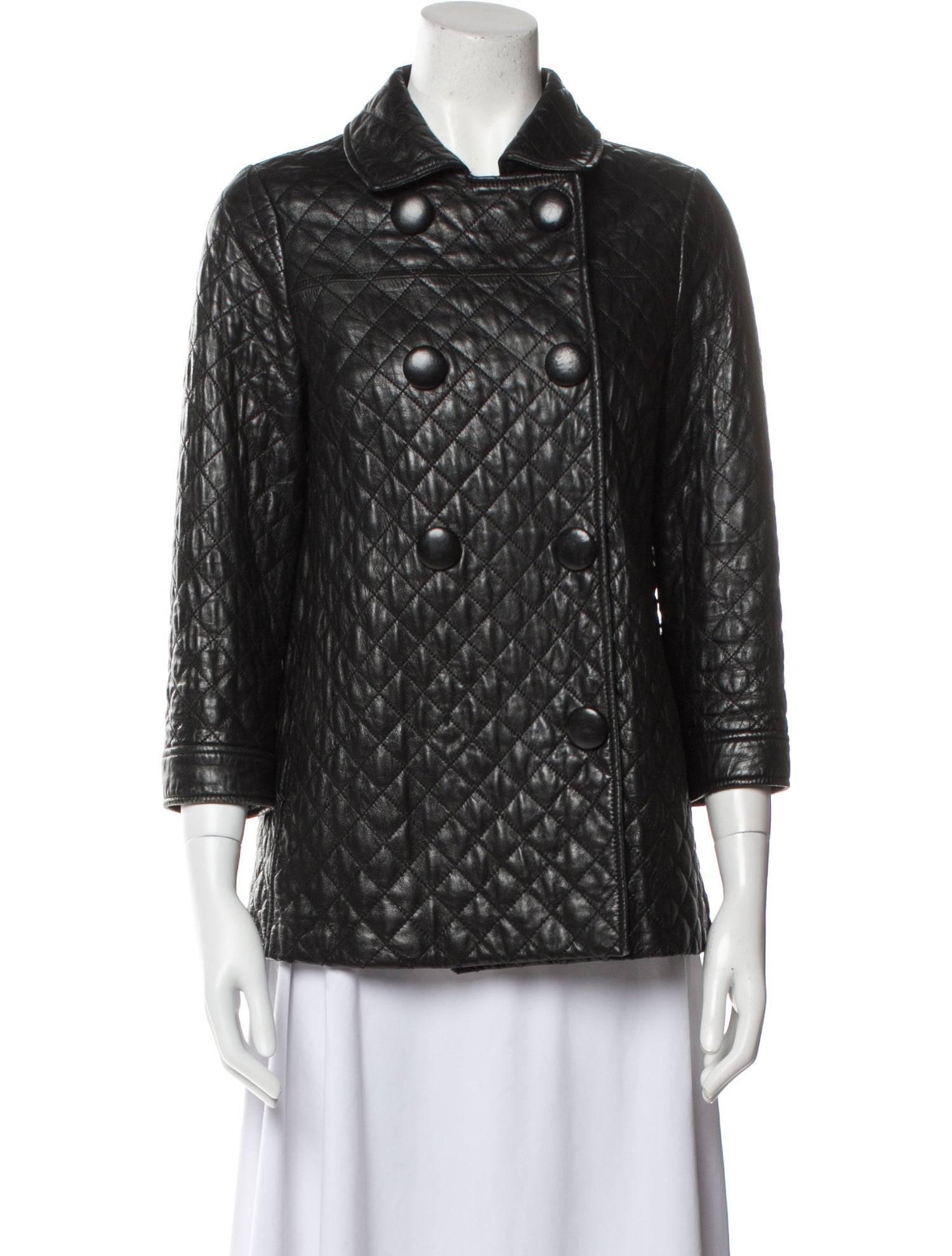 Vince Leather Printed Jacket