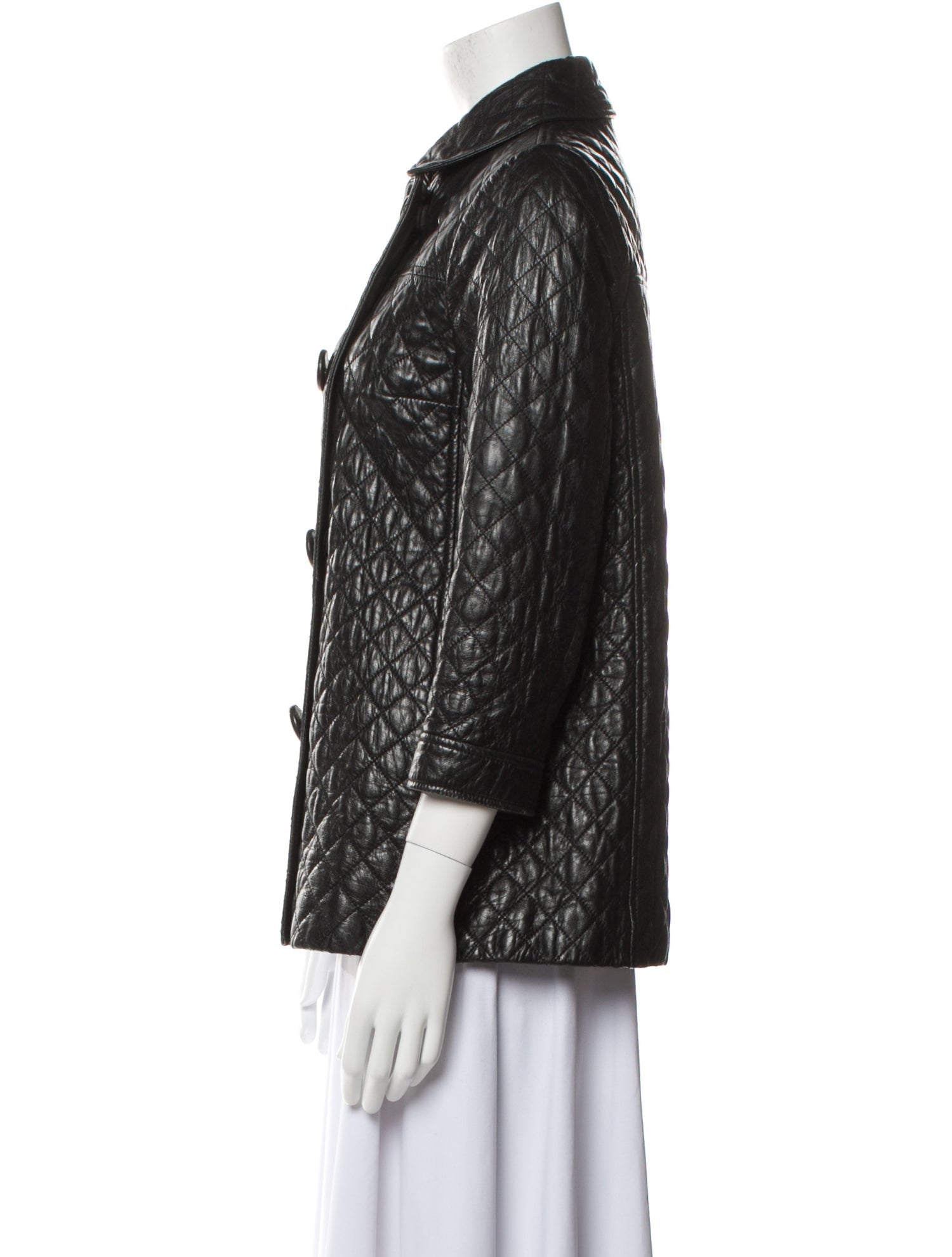 Vince Leather Printed Jacket