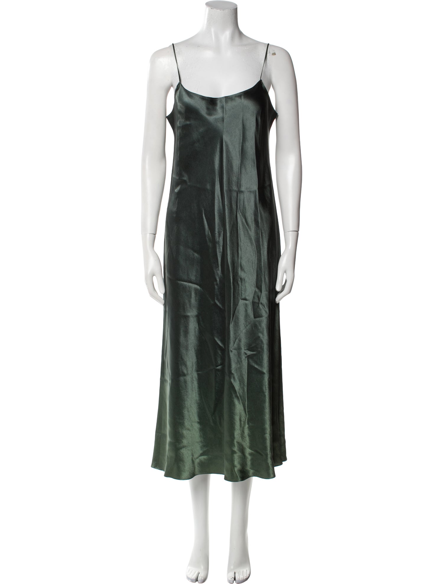 Vince Scoop Neck Midi Length Dress