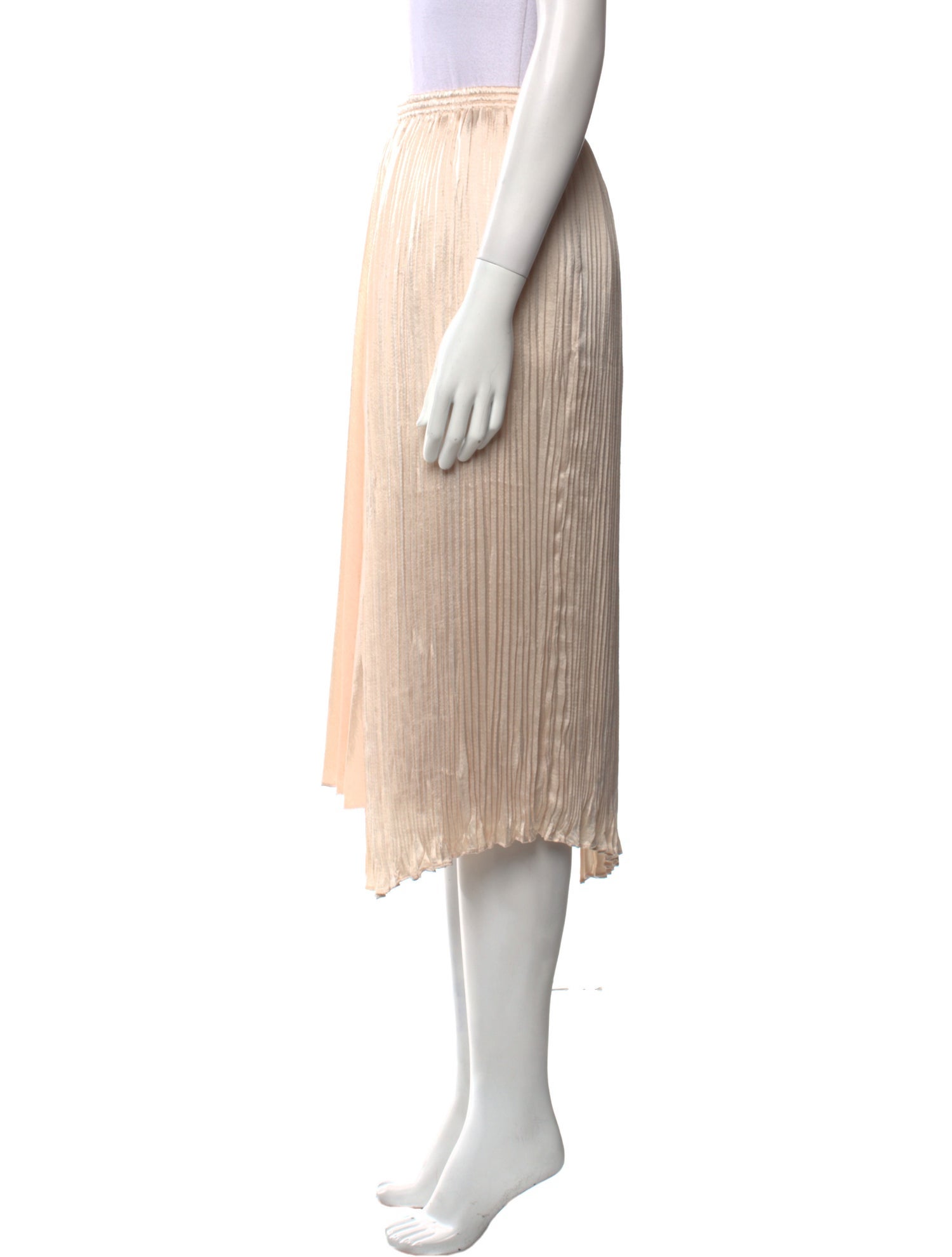 Vince Pleated Accents Midi Length Skirt w/ Tags