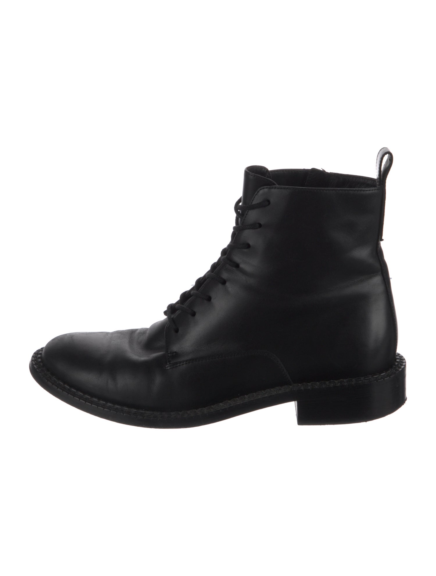 Vince Leather Combat Boots