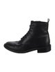 Vince Leather Combat Boots