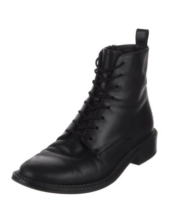 Vince Leather Combat Boots