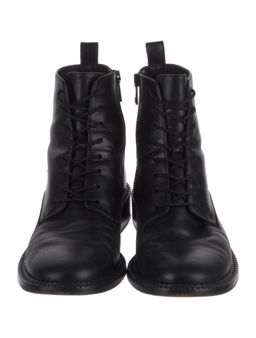 Vince Leather Combat Boots