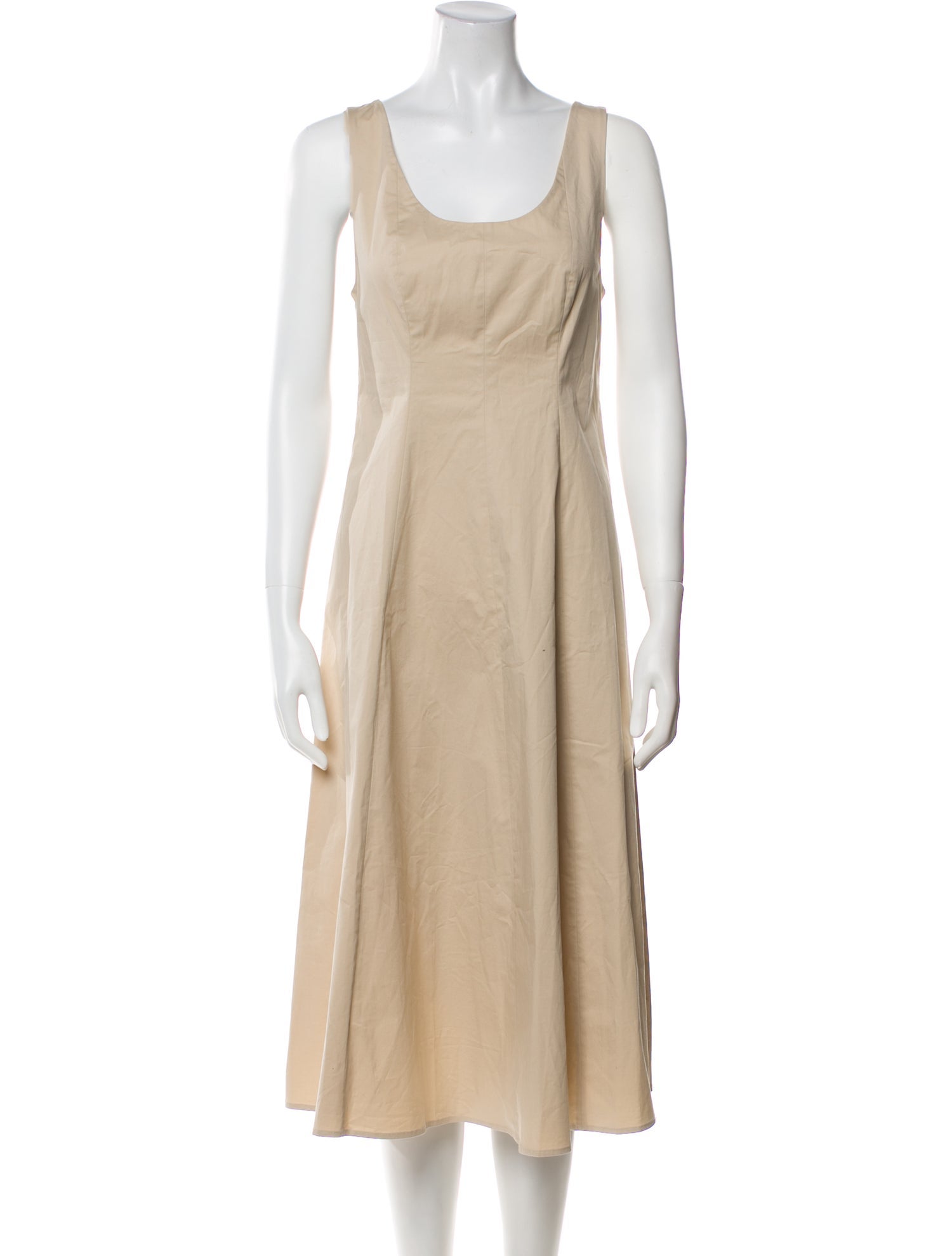 Vince Scoop Neck Midi Length Dress