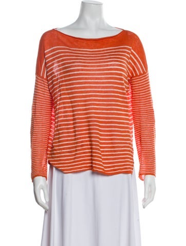 Vince Knitwear Striped Bateau Neckline Sweater S