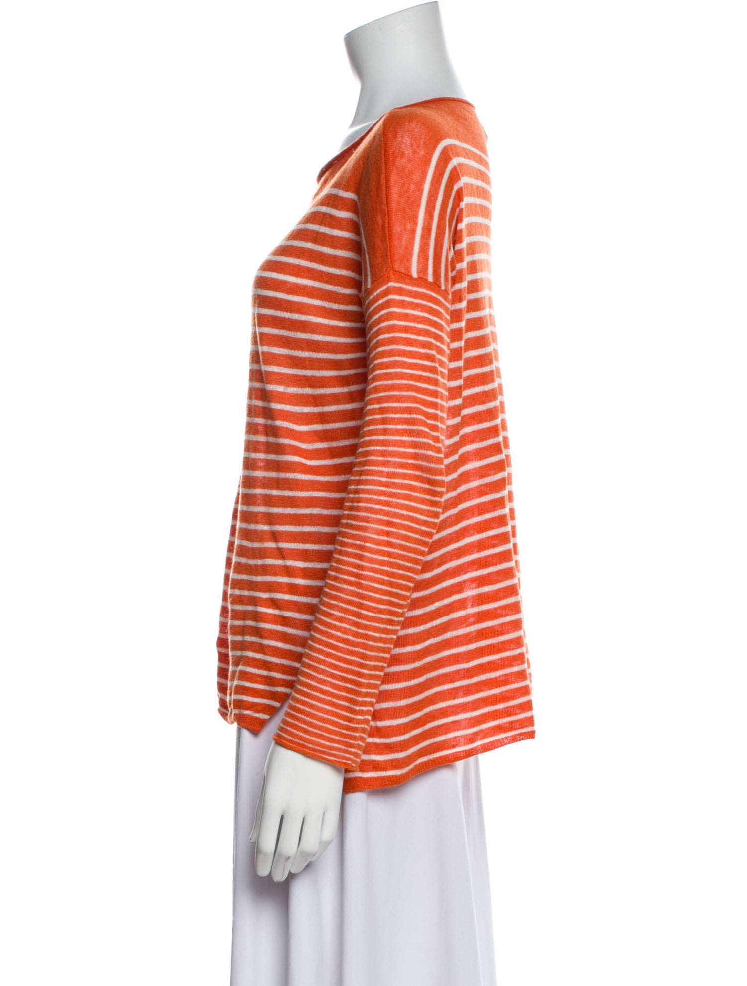 Vince Striped Bateau Neckline Sweater