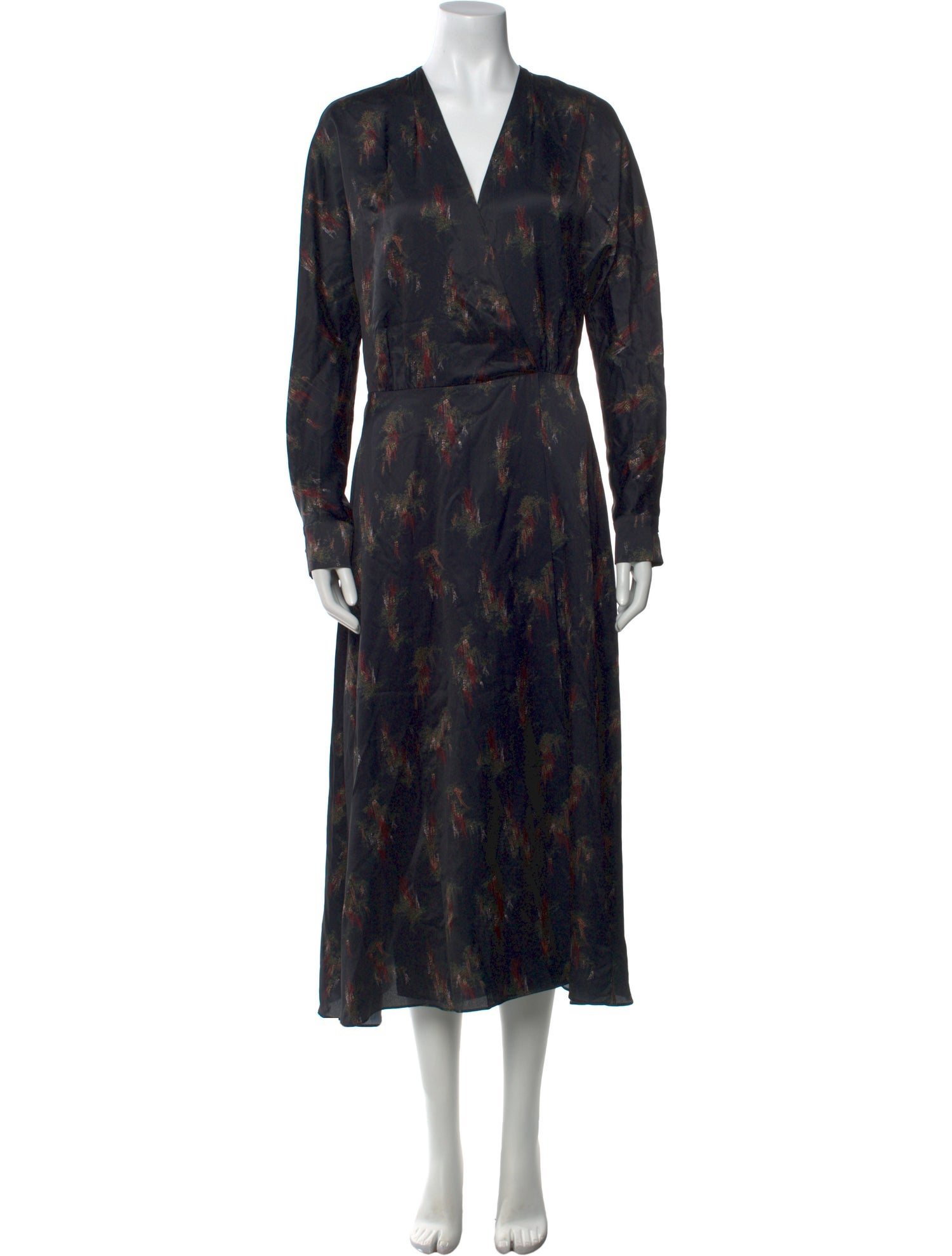 Vince Floral Print Long Dress