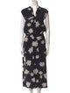 Vince Silk Floral Print Jumpsuit