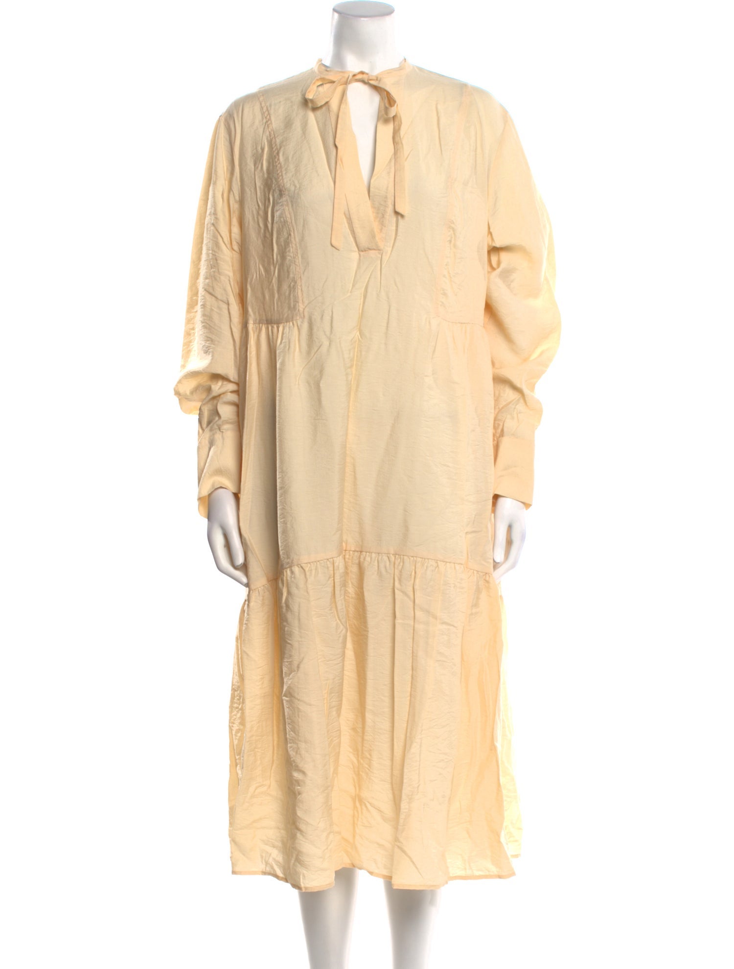 Vince Tie Neck Midi Length Dress w/ Tags