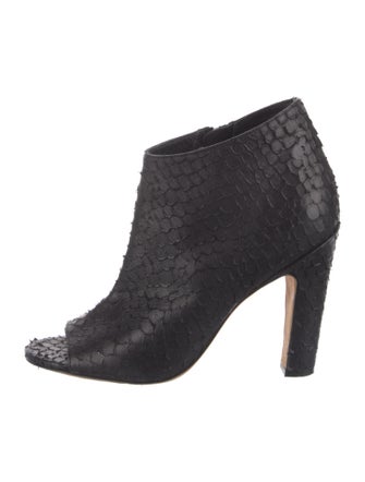 Vince Snakeskin Animal Print Boots