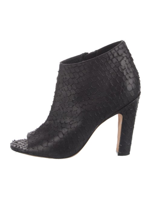 Vince Snakeskin Animal Print Boots