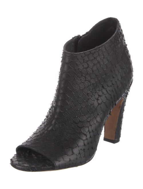 Vince Snakeskin Animal Print Boots