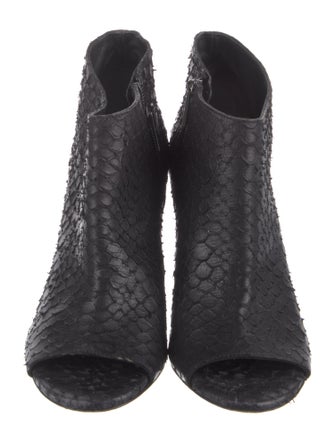 Vince Snakeskin Animal Print Boots