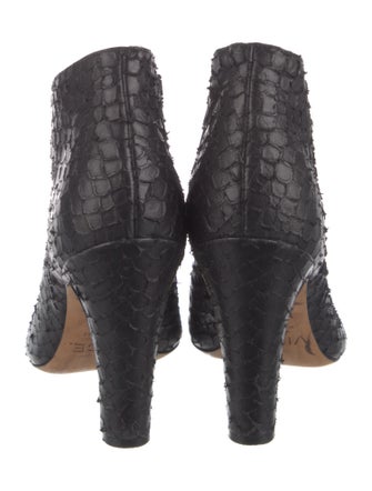 Vince Snakeskin Animal Print Boots