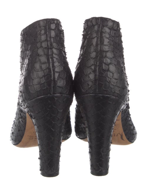 Vince Snakeskin Animal Print Boots