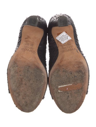 Vince Snakeskin Animal Print Boots