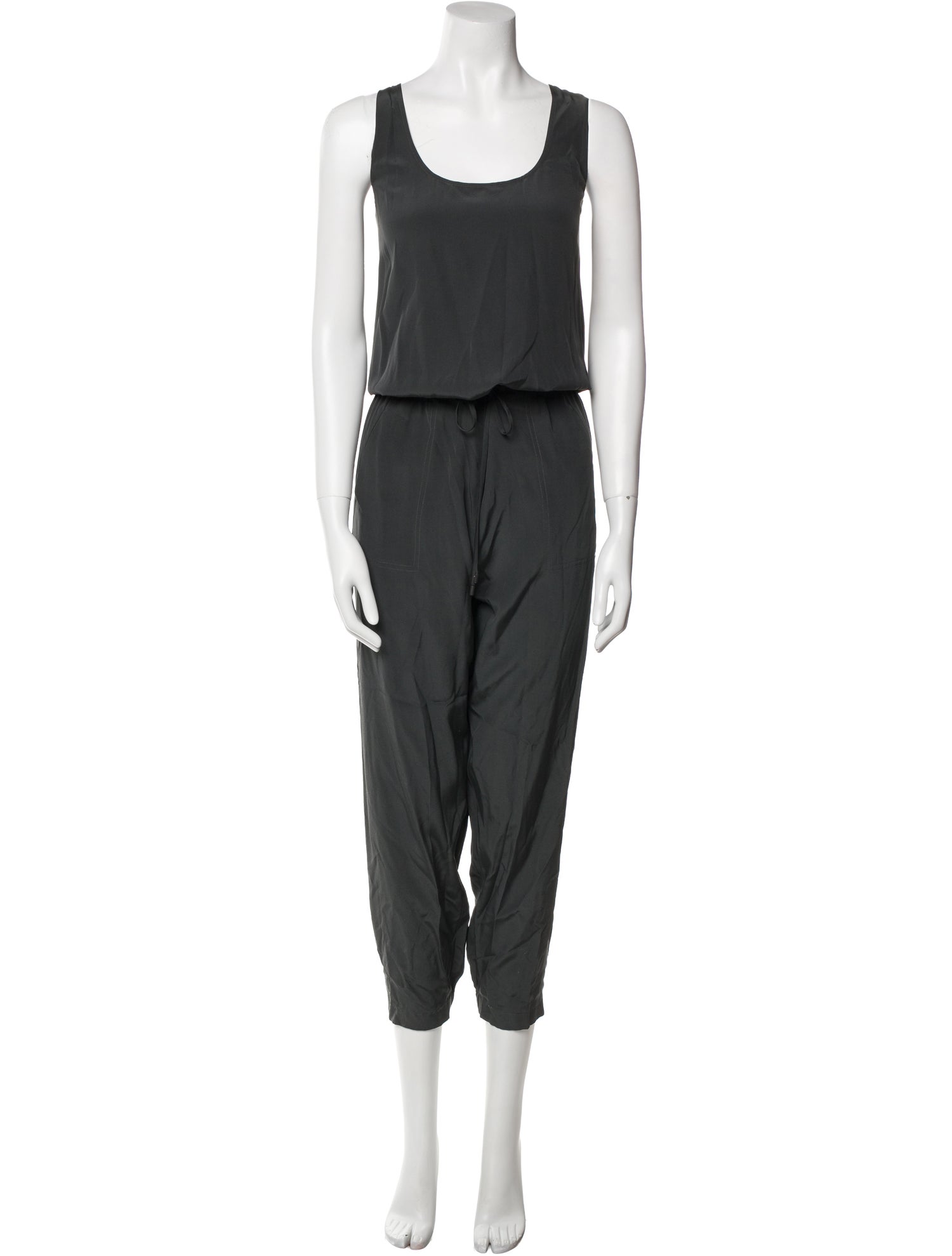 Vince Silk Scoop Neck Jumpsuit