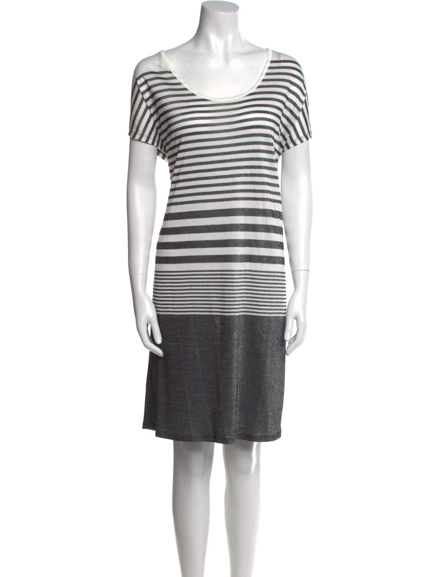 Vince Striped Knee-Length Dress