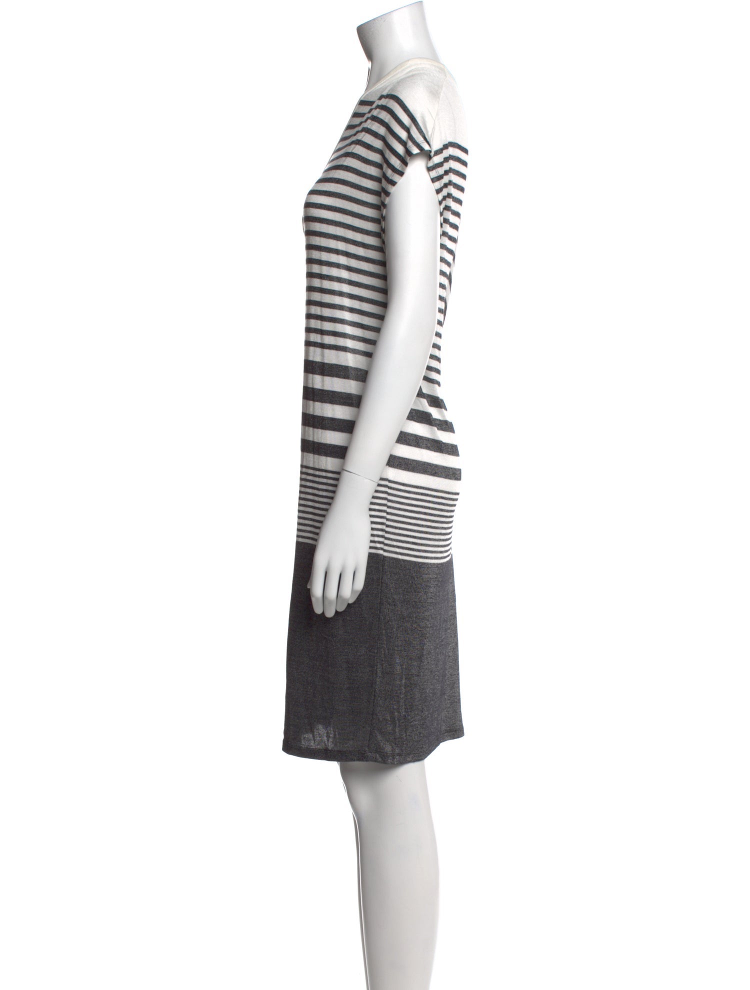 Vince Striped Knee-Length Dress