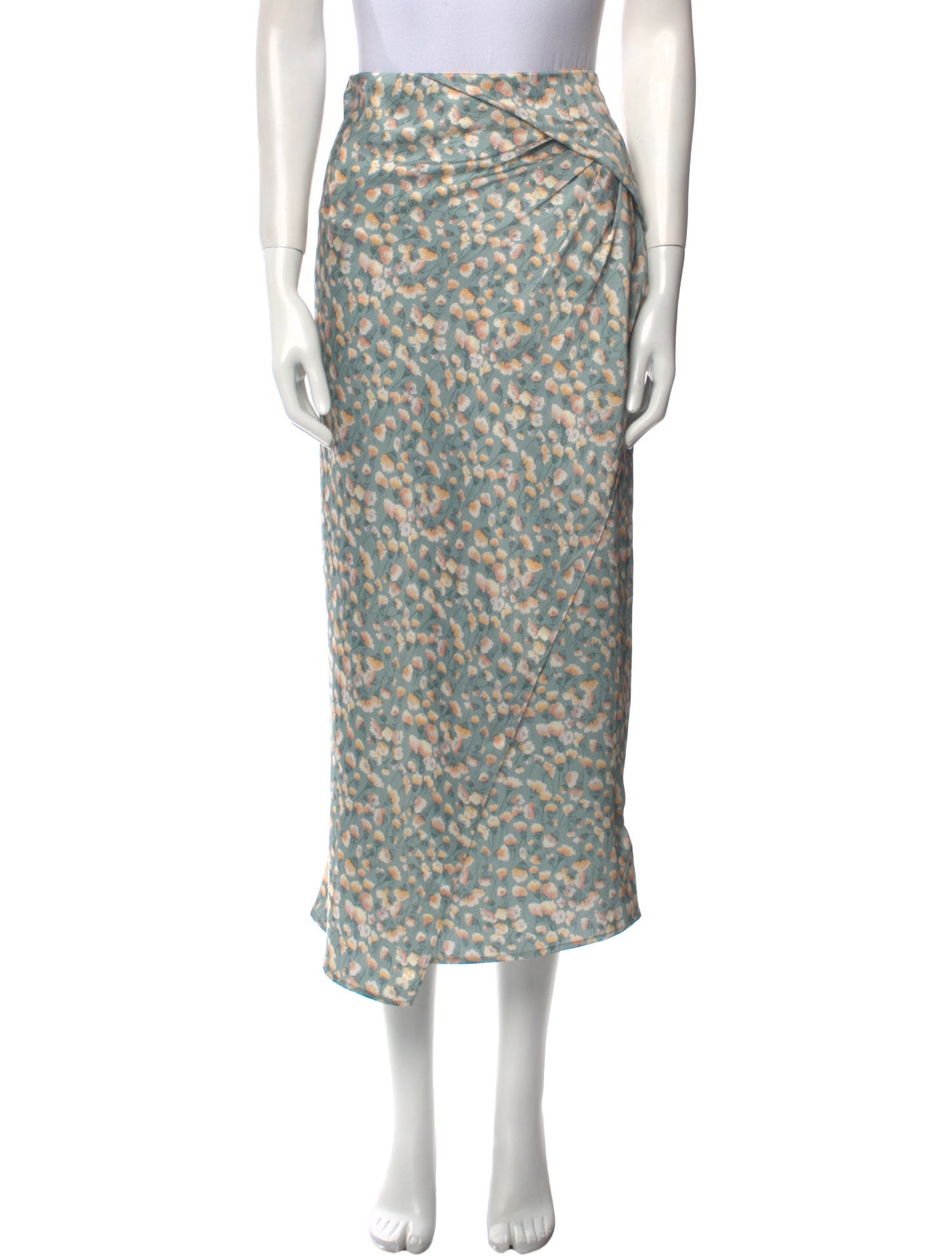 Vince Printed Midi Length Skirt