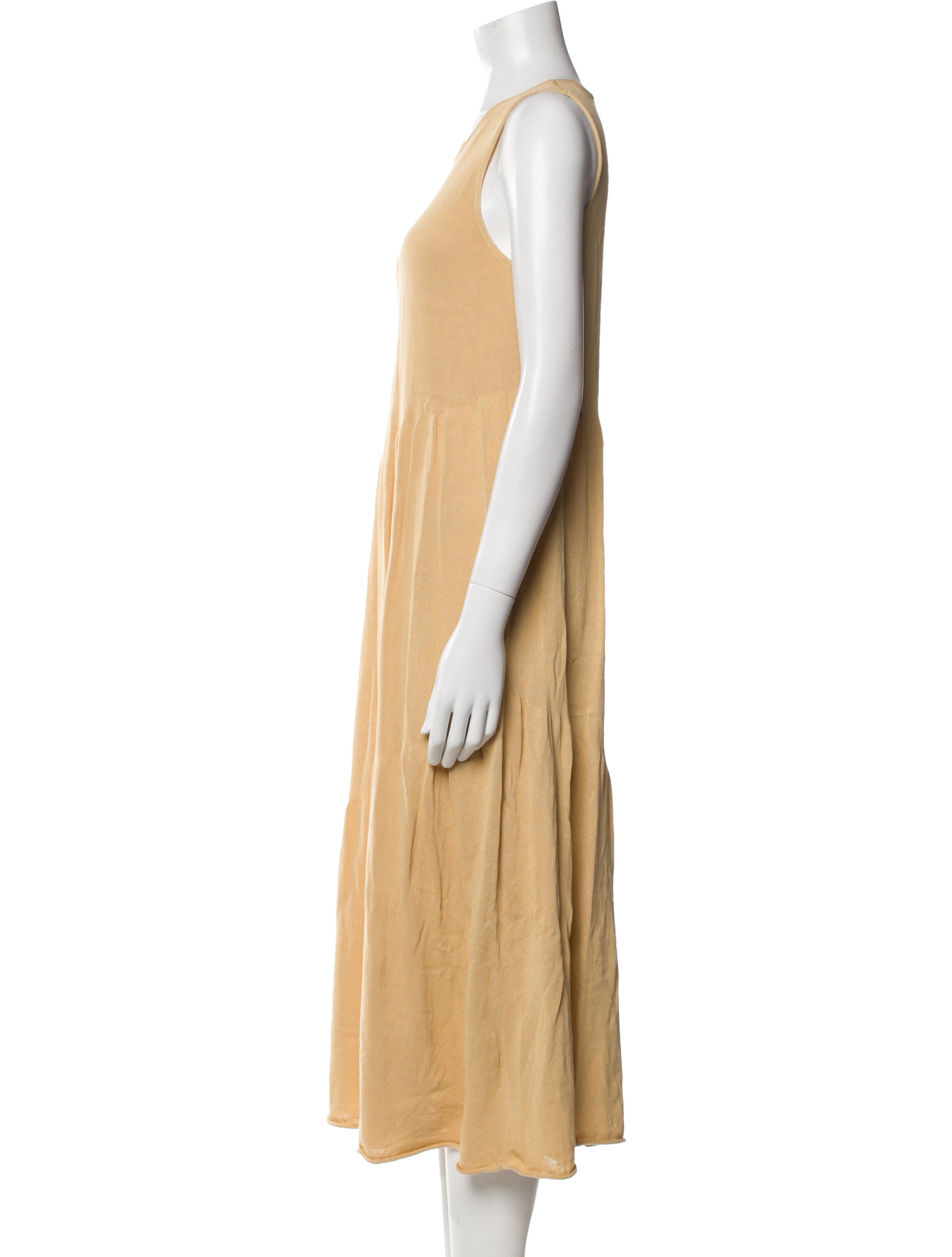 Vince Scoop Neck Midi Length Dress