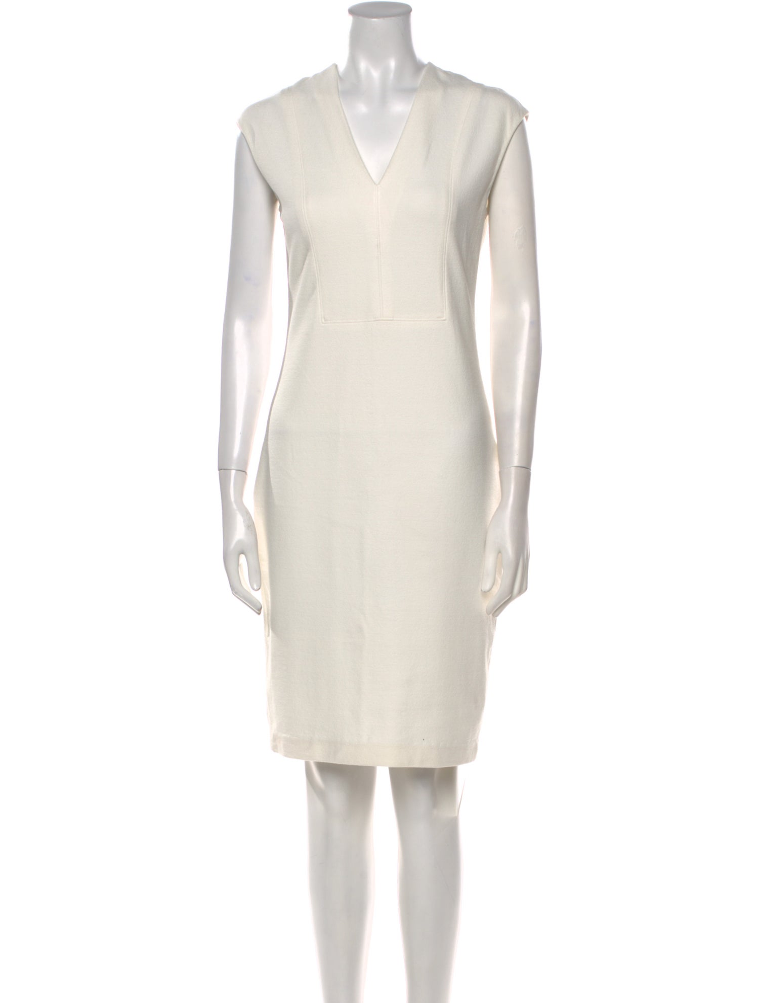 Vince V-Neck Knee-Length Dress