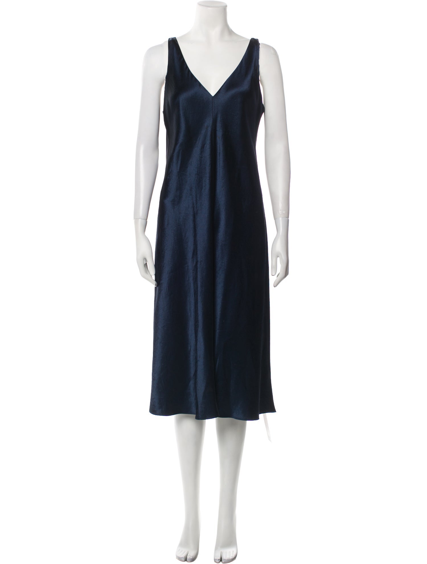 Vince V-Neck Midi Length Dress