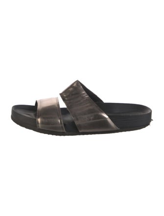 Vince Patent Leather Slides