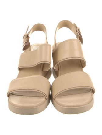 Vince Leather Slingback Sandals