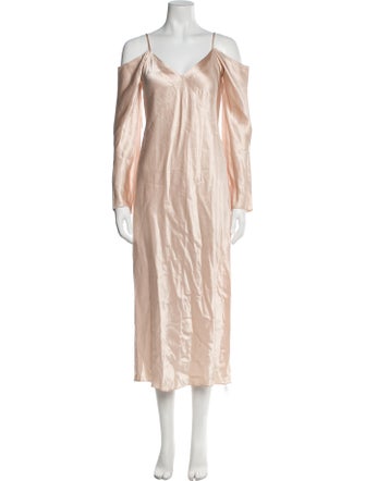 Vince V-Neck Midi Length Dress