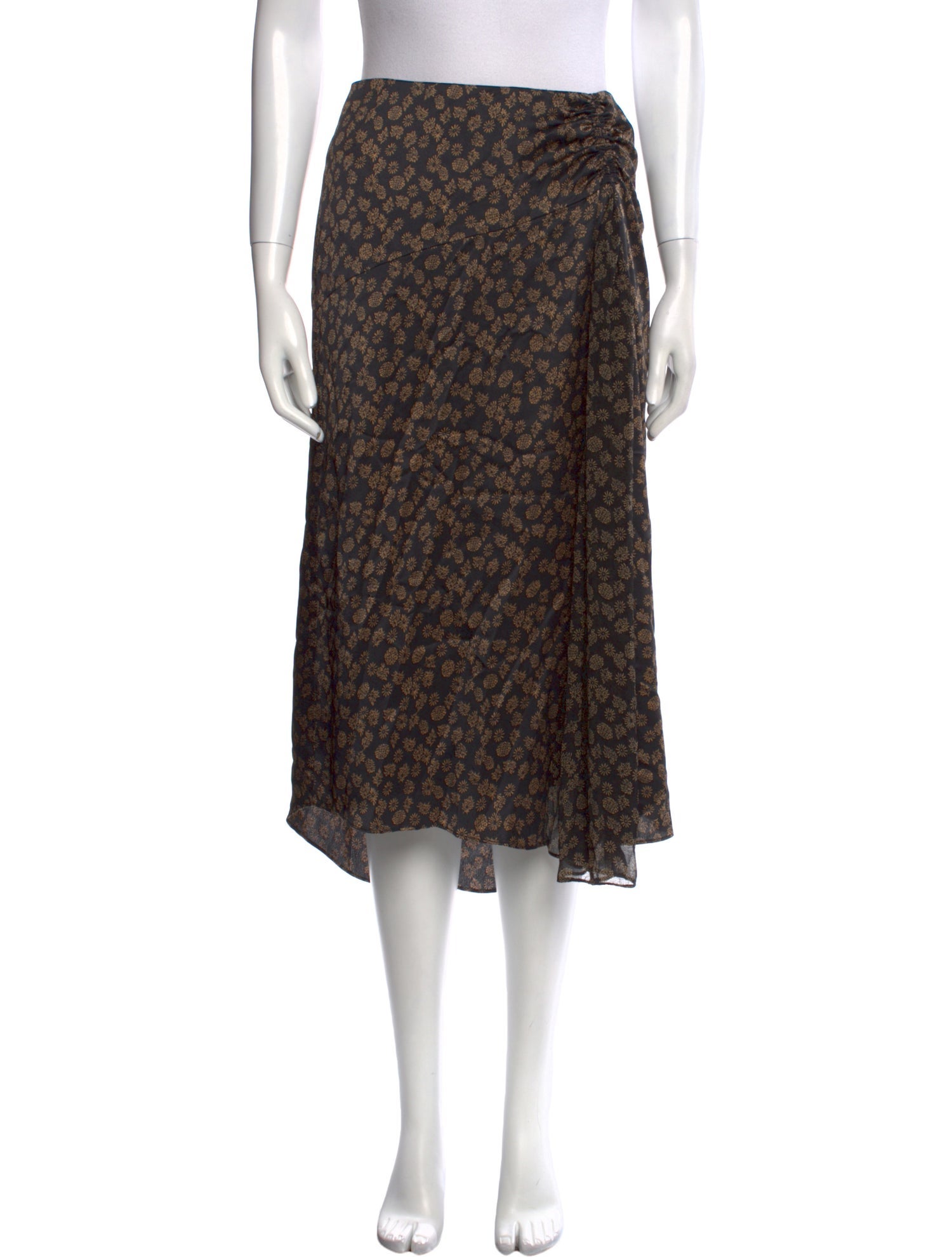 Vince Printed Midi Length Skirt