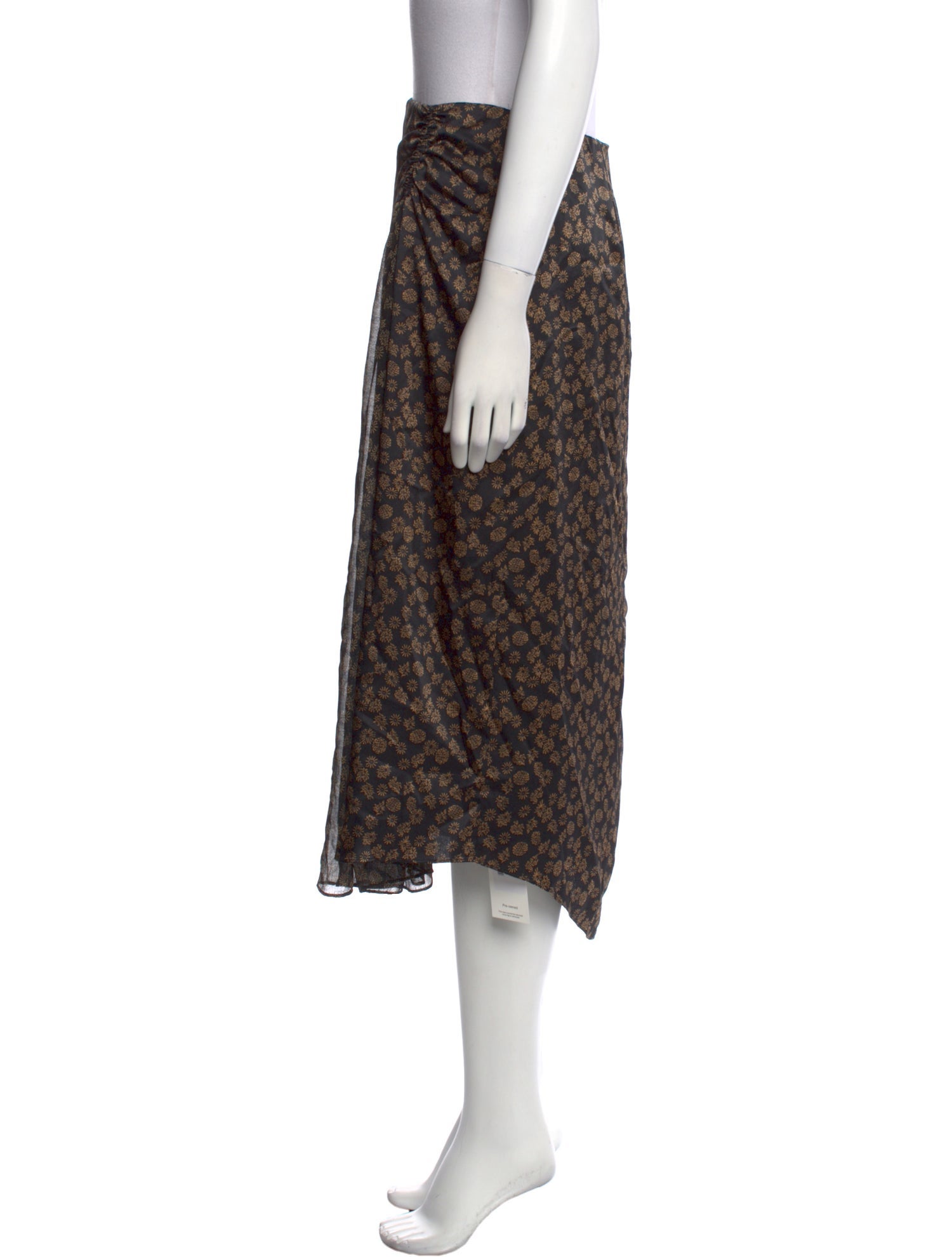 Vince Printed Midi Length Skirt