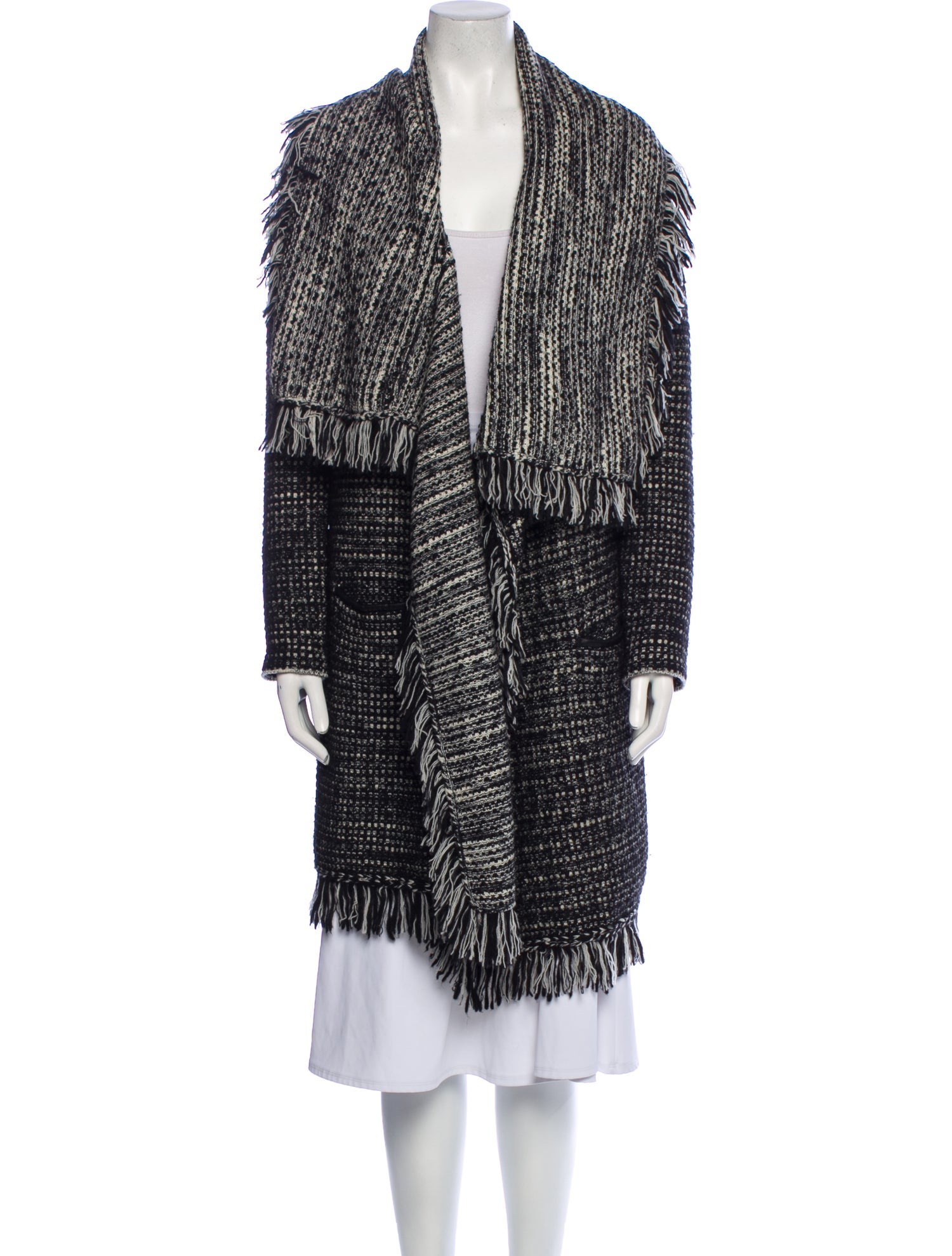 Vince Wool Tweed Pattern Evening Jacket