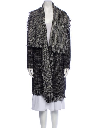 Vince Wool Tweed Pattern Evening Jacket