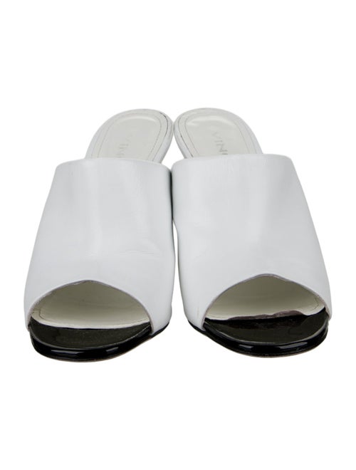 Vince Leather Colorblock Pattern Slides