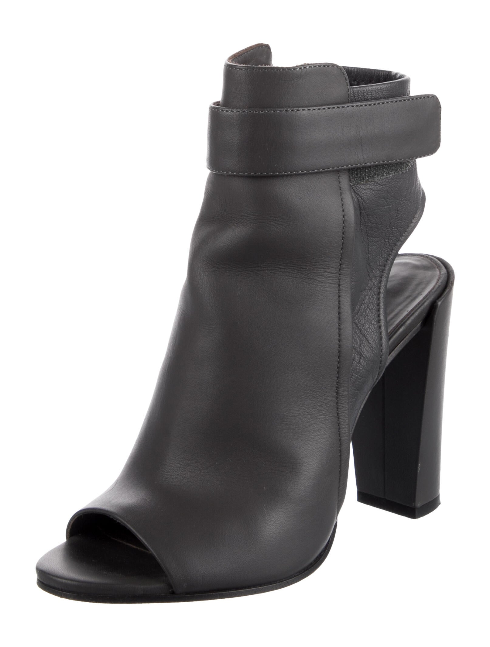 Vince Leather Cutout Accent Sandals