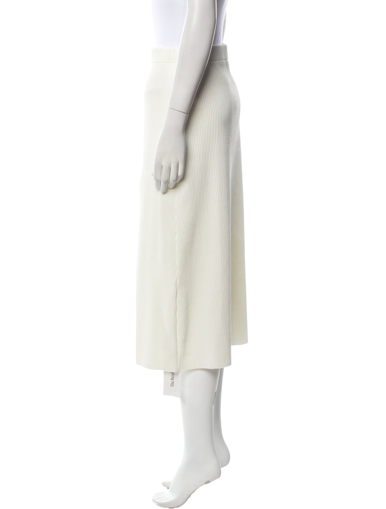 Vince Pleated Accents Midi Length Skirt