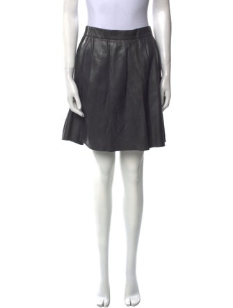 Vince Leather Mini Skirt