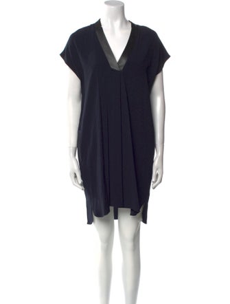 Vince V-Neck Mini Dress