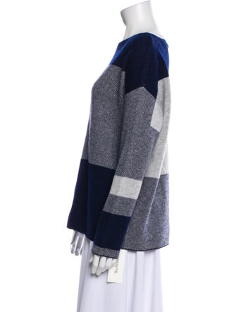 Vince Wool Colorblock Pattern Sweater