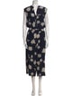 Vince Silk Printed Jumpsuit