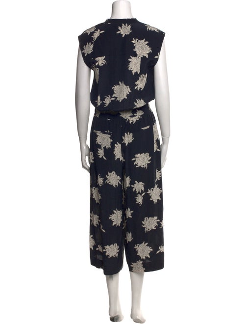 Vince Silk Printed Jumpsuit