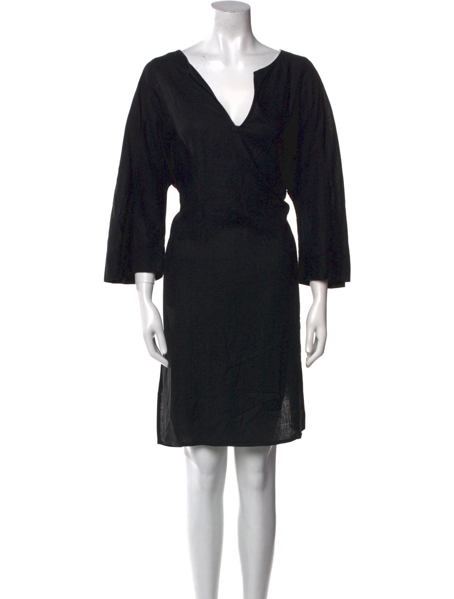 Vince V-Neck Knee-Length Dress